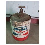 Vintage Mobile 5 gallon gas can