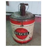 Vintage d i x c e l 5 gallon gas can