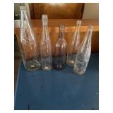 4 Garrett& co. Virginia Dare wine bottles and