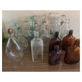 18 old liquor bottles, including Kentucky,