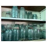 23 BALL jars, 1 TIGHT SEAL and 1 DREY square