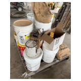 Pallet of paint and SWARCO premium glass beads