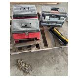 Toolbox stools, post driver and magnetic battery