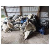 Concrete blankets and tarps