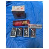 .22 LR and 12ga. Ammo. Small boxes are full