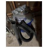 14 gallon shop vac. We turned this on and it