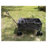 Foldable wagon. New. We put the wheels on this.
