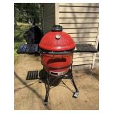 Kamado joe ceramic grill. Needs a little cleaning