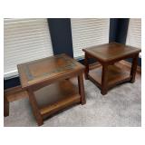Pair of end tables 28ï¿½ x 24ï¿½
