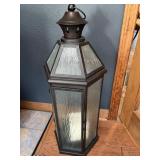 Lantern stands 28 inches tall