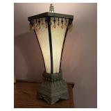 Beaded cloth lamp