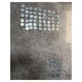 Kennedy half dollars. 12 bicentennial, and 53