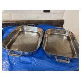 2 ALLCLAD roasting pans