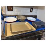2 large Nordic ware jellyroll pans and one small,