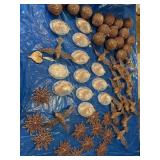 Delicate glass lightable Christmas ornaments and