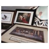 Wall hangings and mirror