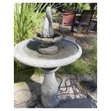 Lighted Birdbath/fountain. We did not run water