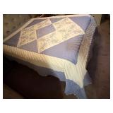 Handmade and appears to be hand, quilted large
