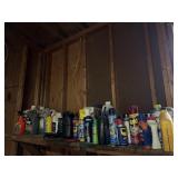 WD-40, raid, antifreeze, and other as shown