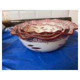TEMP-TATIONS old world cranberry nesting bowl set