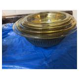 Vintage golden glow nesting, mixing bowls. I saw