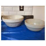 Two crock bowls, no name