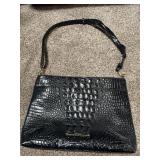Brahmin purse. Inside shows it has been used and