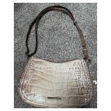 Brahmin purse. Inside shows it has been used