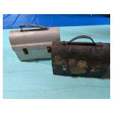 Two old lunchboxes