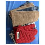 Dish towels and potholder
