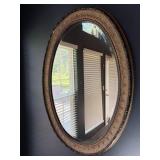 Oval mirror, 42 inches top to bottom