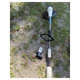 HART battery powered weed trimmer with battery