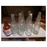 Vintage glass bottles