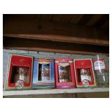 4 Holiday beer steins in original boxes, A