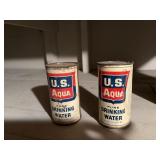 Vintage Aqua drinking water from cold war era. It