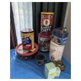 Tins. Most are vintage. Tins only. Items in the