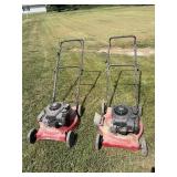 Two hyper tough push mowers. Working condition,