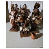 Paper mache figurines