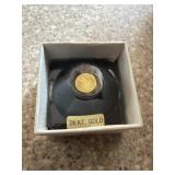 Solid gold miniature of the US Saint-Gaudens $20