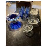 Vintage drinking glasses, juicers, and other as