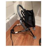 Adult portable bed rail with storage compartment