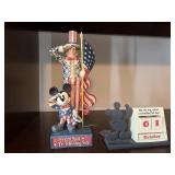 Disney figurine and calendar