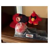 Ozzie Smith retirement baseball, hat and Casey