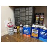 Organizers, gun cleaner, and other as shown