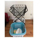 Rolling laundry basket and others as shown