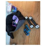 Exercise items incl. resistance bands