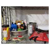 Two fire blankets, zip ties, reflectors, motor