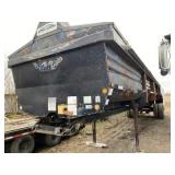35 foot steel Frameless dump Trailer
