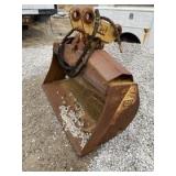 Hydraulic ditching bucket