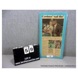 SIGNED DALLAS COWBOYS MAGAZINE PAGE- "COWBOYS" "